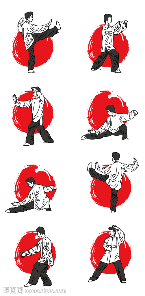 各种武术动作图片