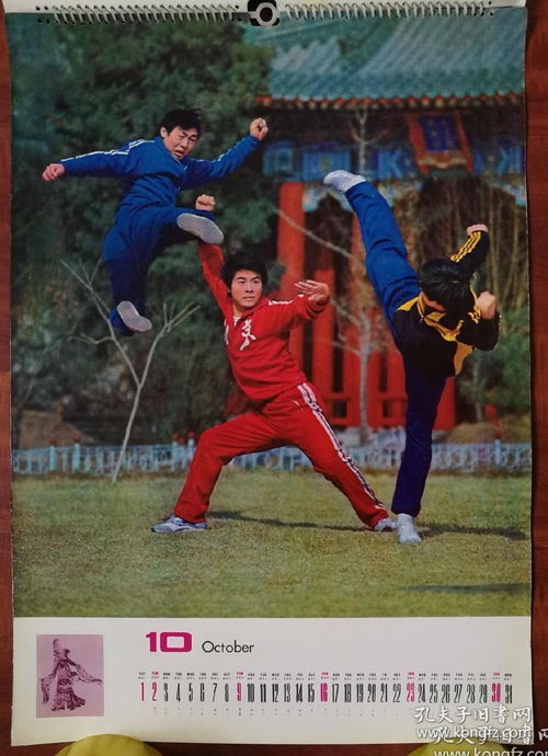 挂历 艺术体操 武术 儿童,83年13页一套全,品如图