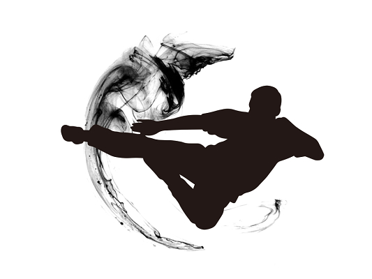 武术人物剪影 光影流转中的武林群像